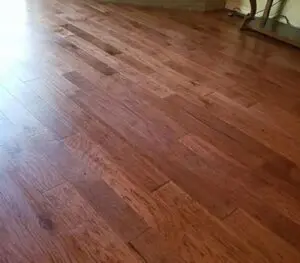 A wooden floor with no one in it
